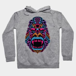 gorilla head neon Hoodie